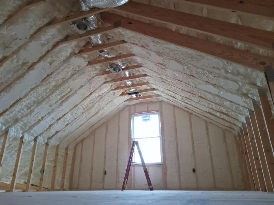 Spray foam roofing application for Crawl Space Insulation project in Town 'n' Country